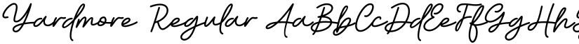 Yardmore Regular font