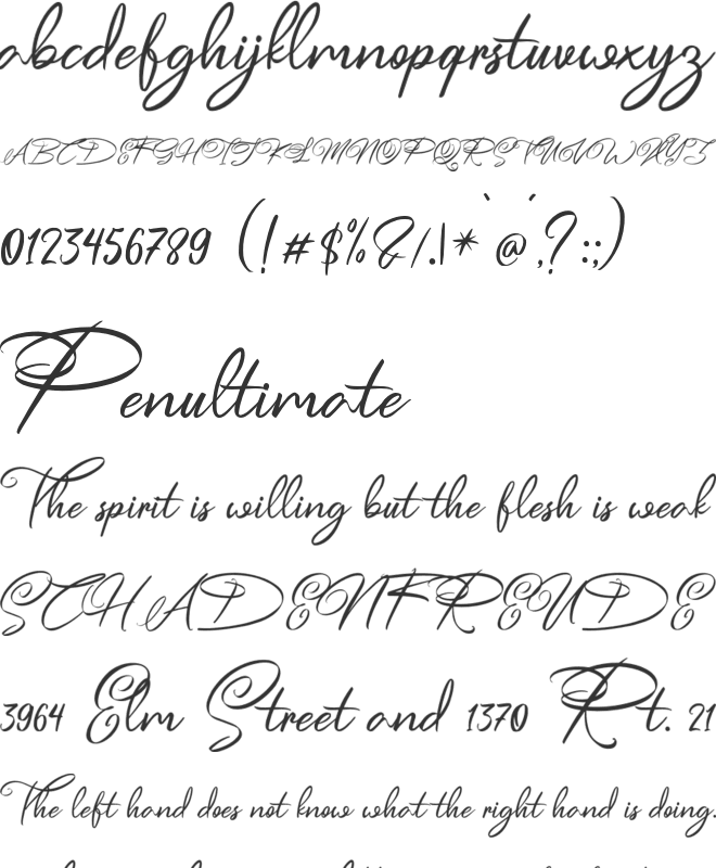 Esmetralda  Free Personal Use font preview