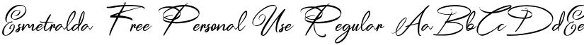 Esmetralda  Free Personal Use font download
