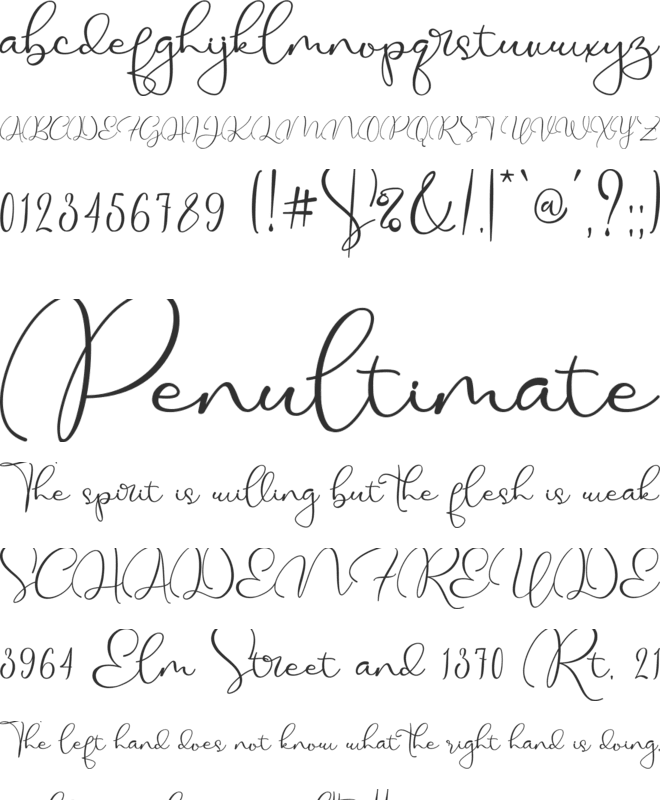 Mood Swings font preview