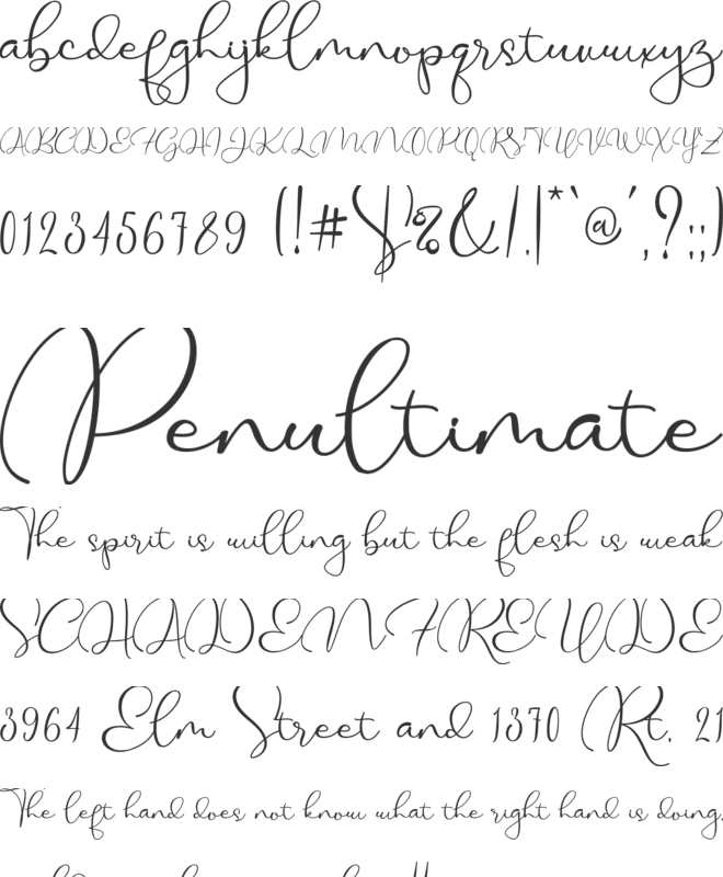 Mood Swings font preview