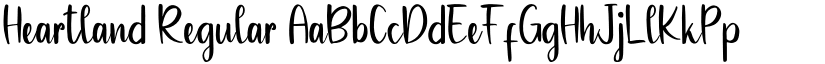 Heartland Regular font