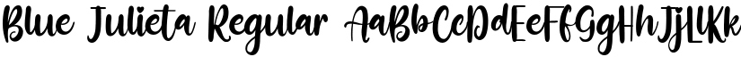 Blue Julieta Regular font