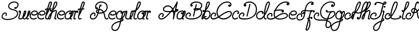 Sweetheart Regular font