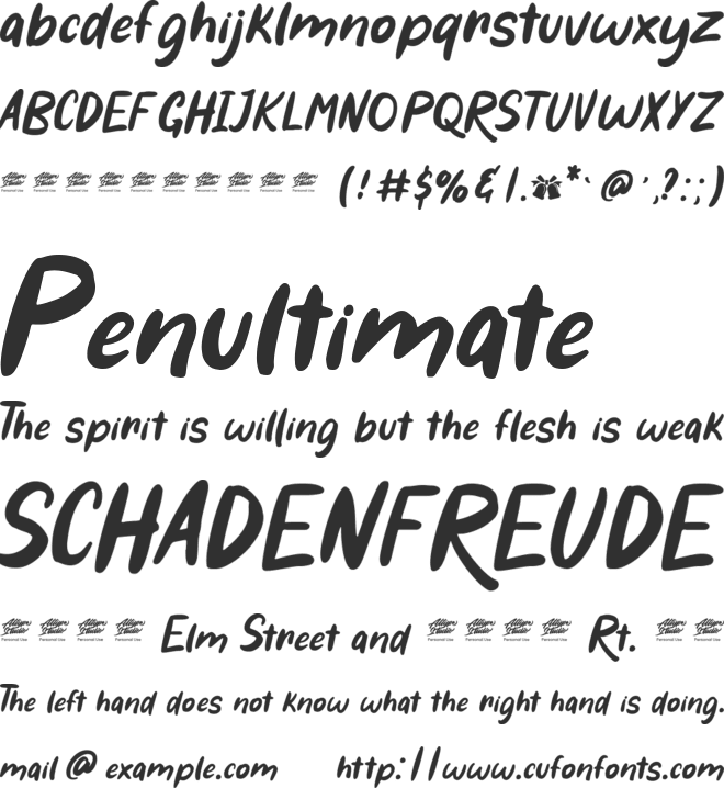 Ring Bells - Personal Use font preview