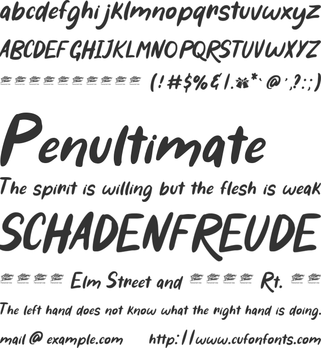 Ring Bells - Personal Use font preview