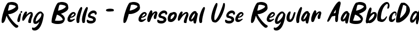 Ring Bells - Personal Use Regular font