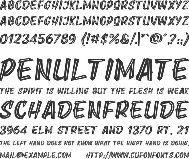 Leader Kids font preview