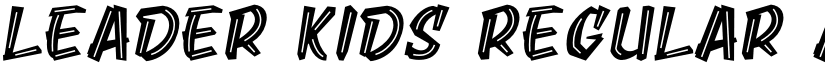 Leader Kids Regular font