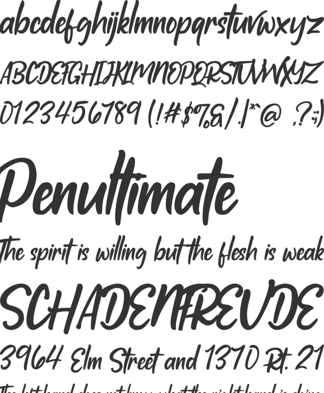 Creatours font preview