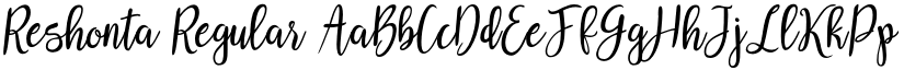 Reshonta Regular font