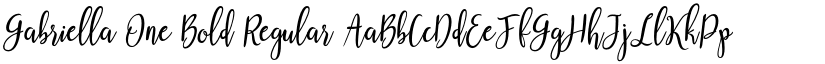 Gabriella One font download