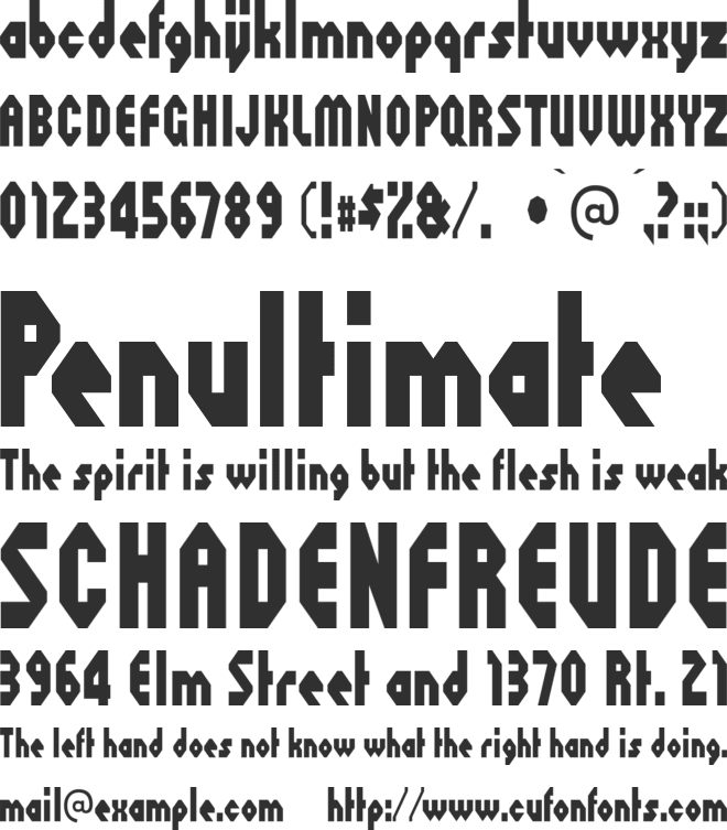 Octoville font preview