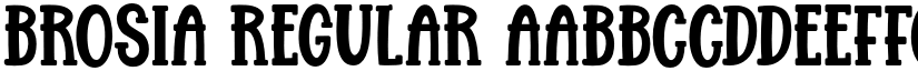 Brosia Regular font