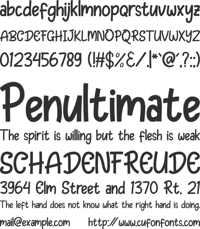 Frankie Healthy font preview