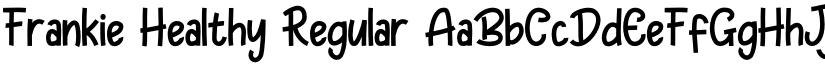 Frankie Healthy Regular font
