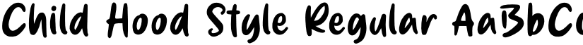 Child Hood Style Regular font