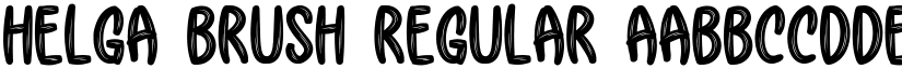 Helga Brush Regular font