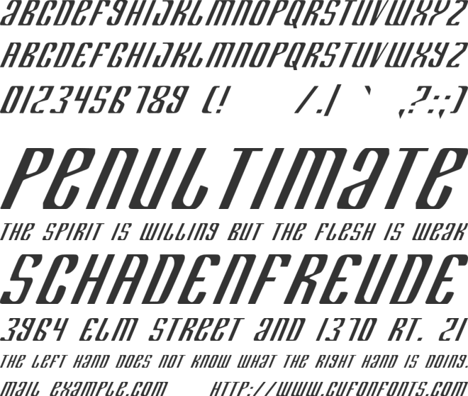 Department H + K font preview