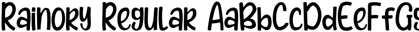 Rainory Regular font