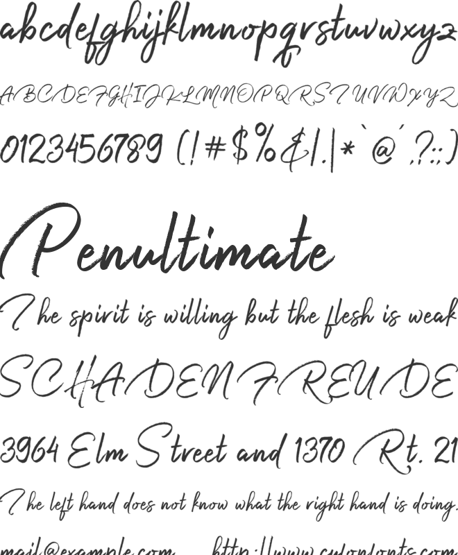 Harista font preview