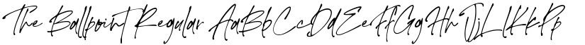 The Ballpoint Regular font