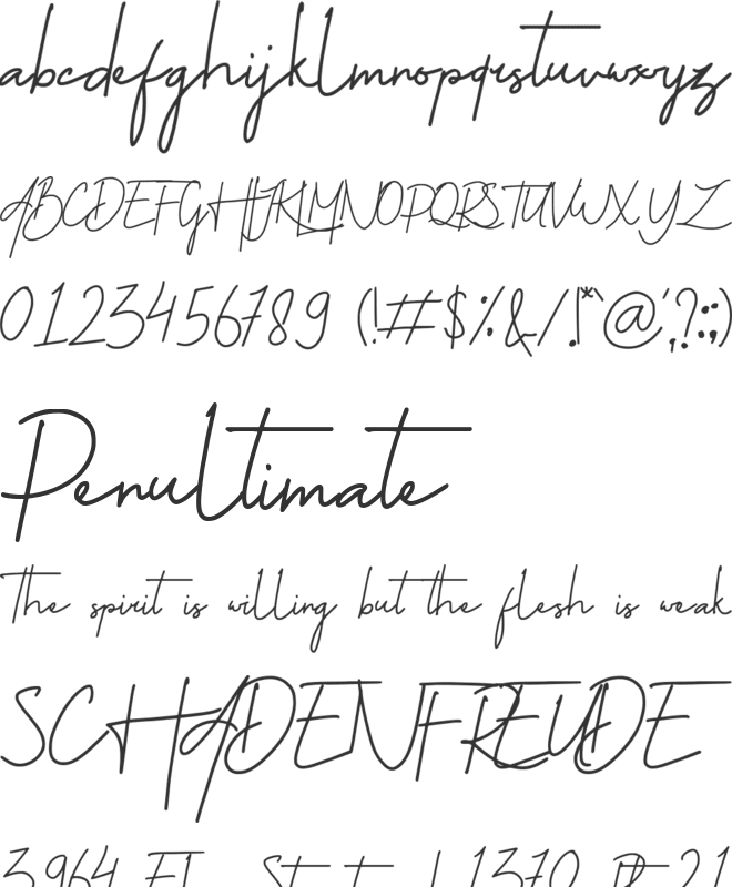 Jannatta font preview