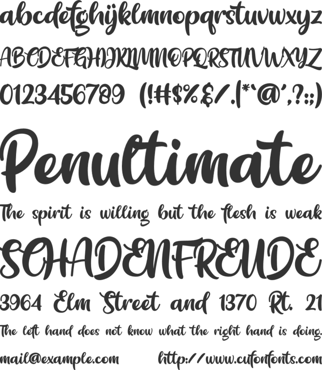 Zegirats font preview