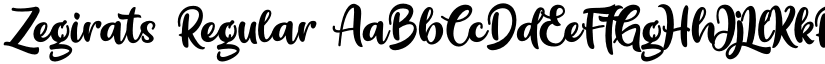 Zegirats Regular font