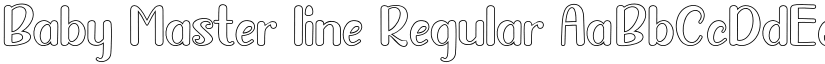 Baby Master line font download
