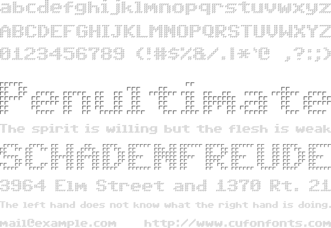 Triad font preview