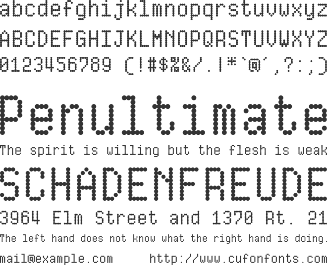 DM-80 font preview