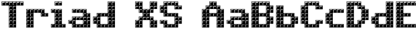 Triad XS font