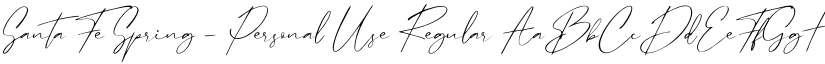 Santa Fe Spring - Personal Use Regular font