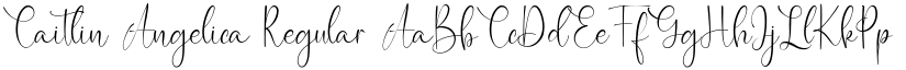 Caitlin Angelica Regular font