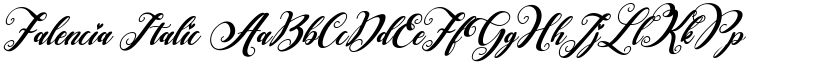 Falencia Italic font
