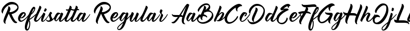 Reflisatta Regular font