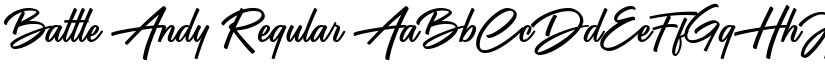 Battle Andy Regular font