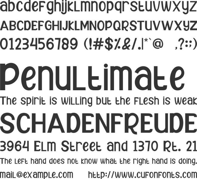 CATTY MAGIC font preview