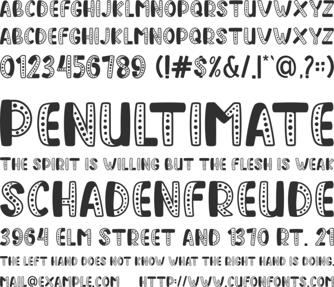 Sweet Dream font preview