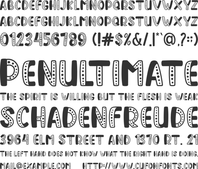 Sweet Dream font preview