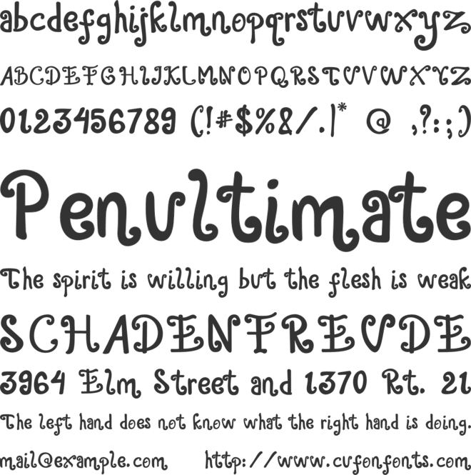 Alaskia font preview