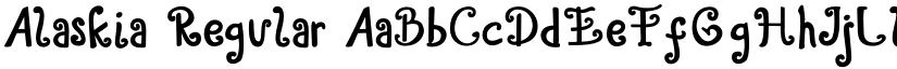 Alaskia Regular font