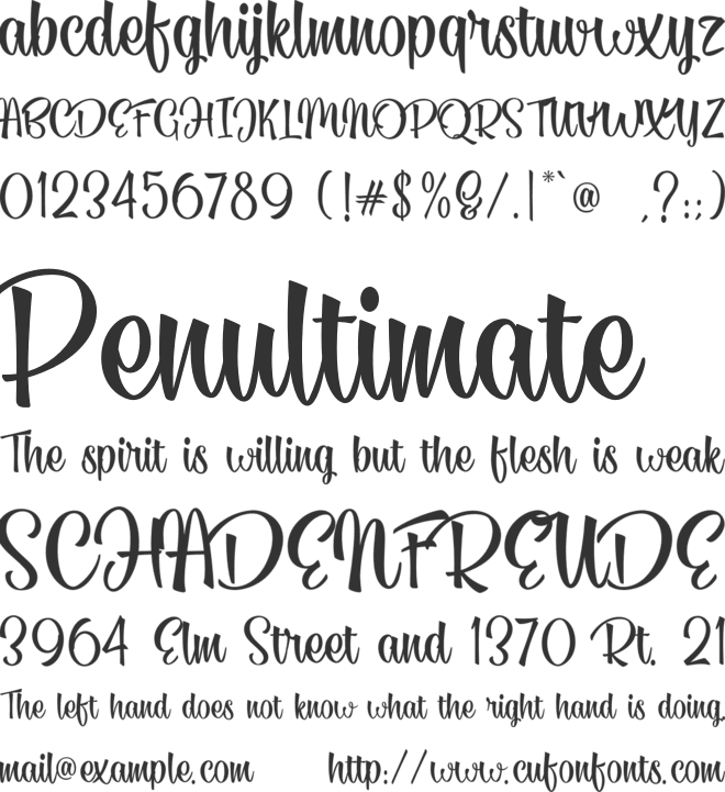 Megabite font preview