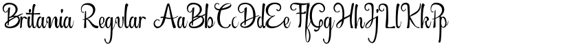 Britania Regular font