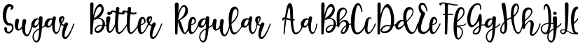 Sugar Bitter Regular font