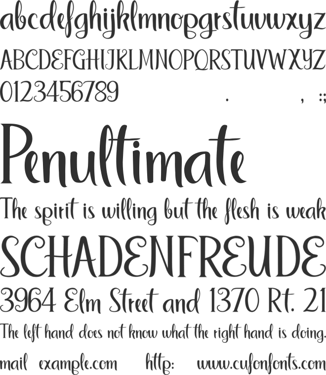 uings font preview