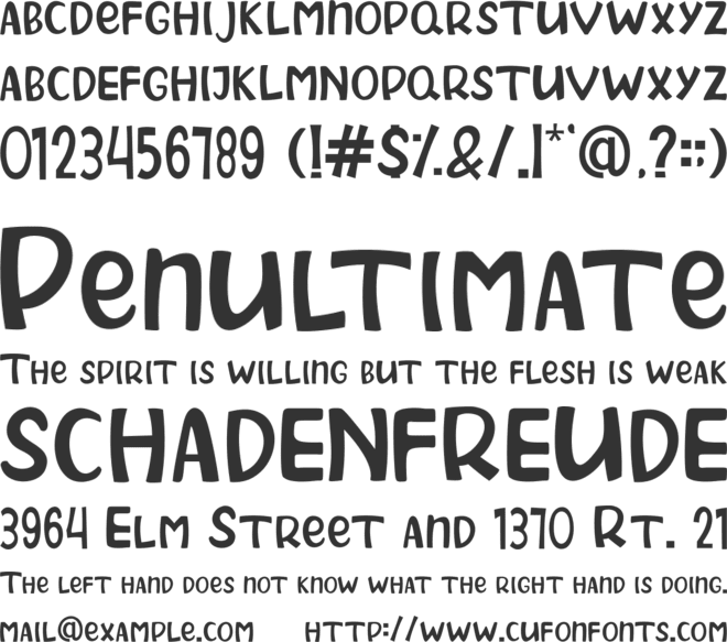 PRINCESS UNICORN font preview