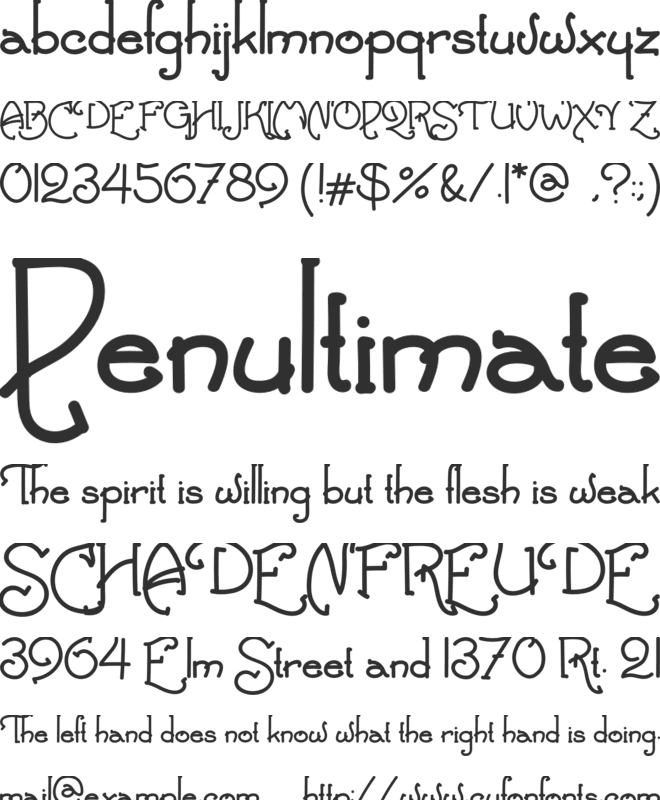 ClassicStyle font preview