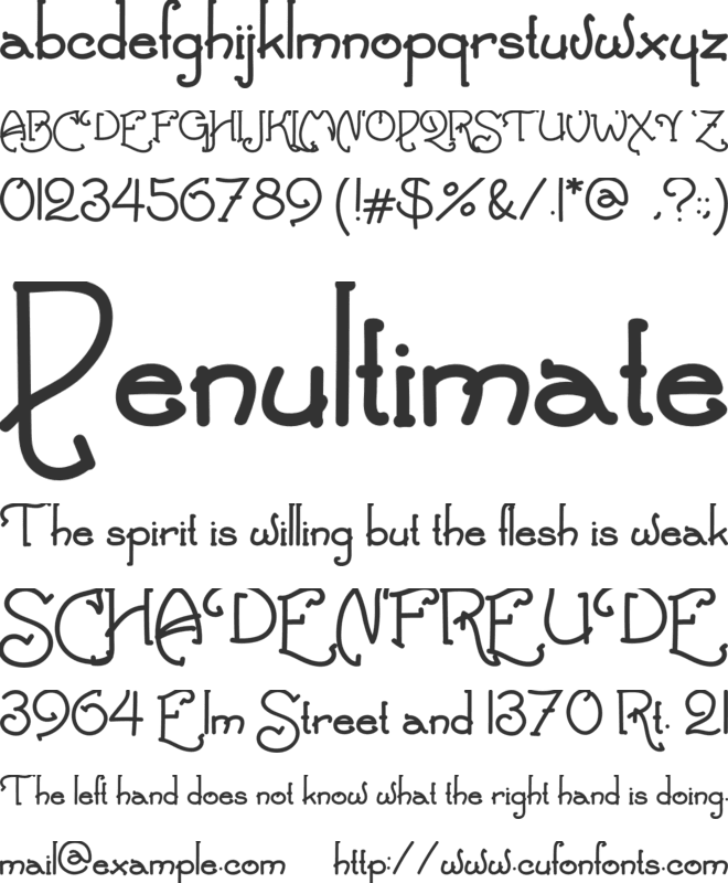 ClassicStyle font preview